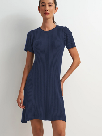 Astrid Navy Knit Mini