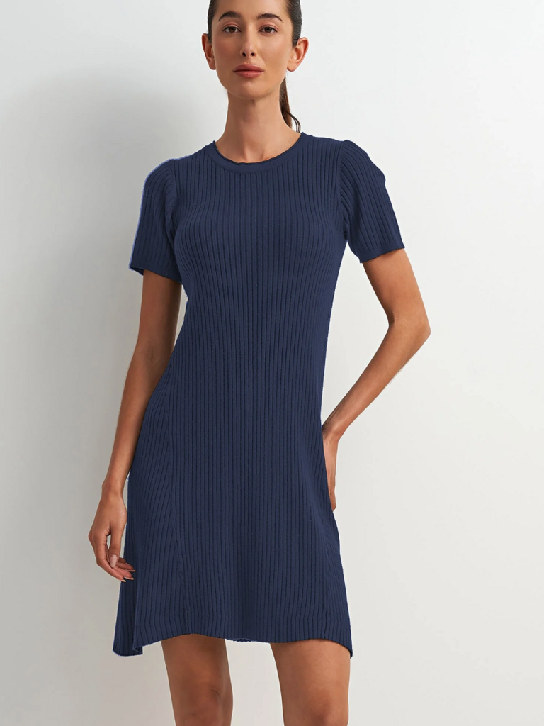 Astrid Navy Knit Mini