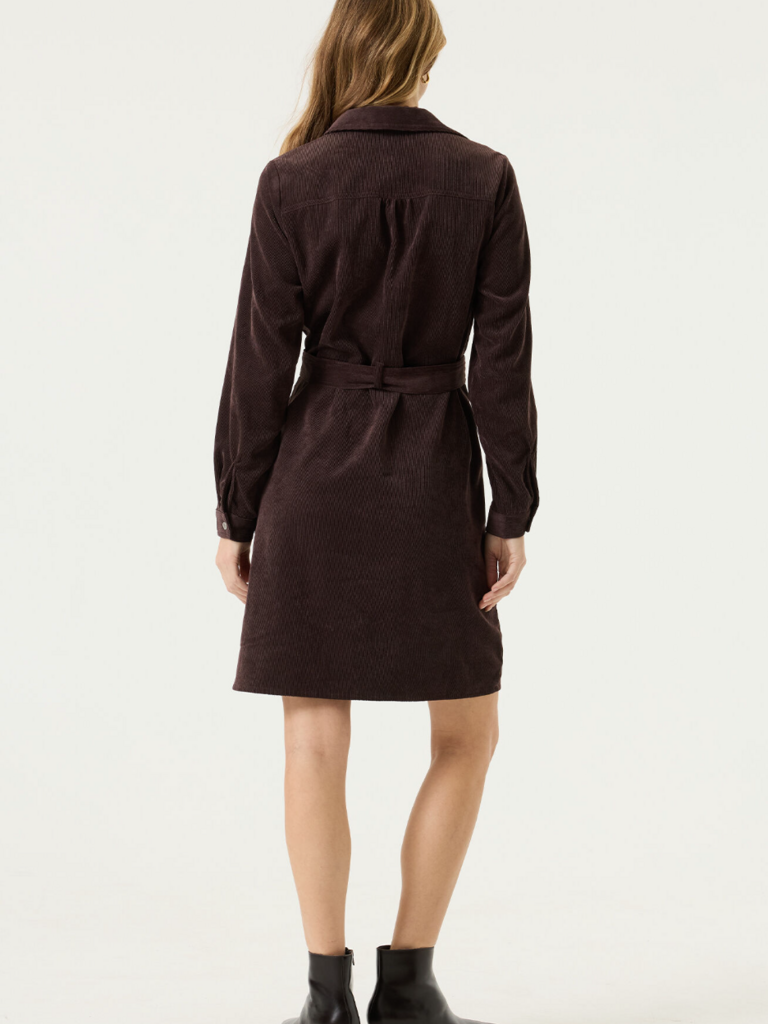 Garcia Brown Cord Button Dress