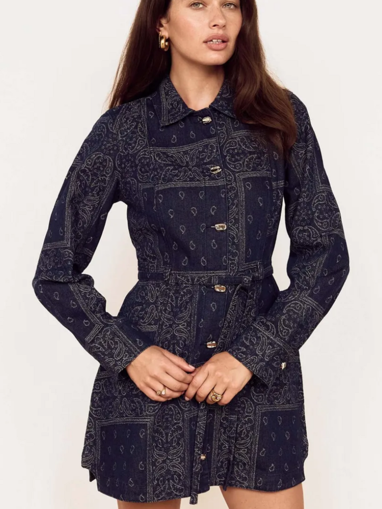 Mink Pink Dolly Denim Coat Dress