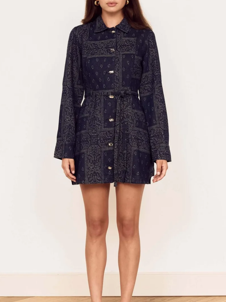 Mink Pink Dolly Denim Coat Dress
