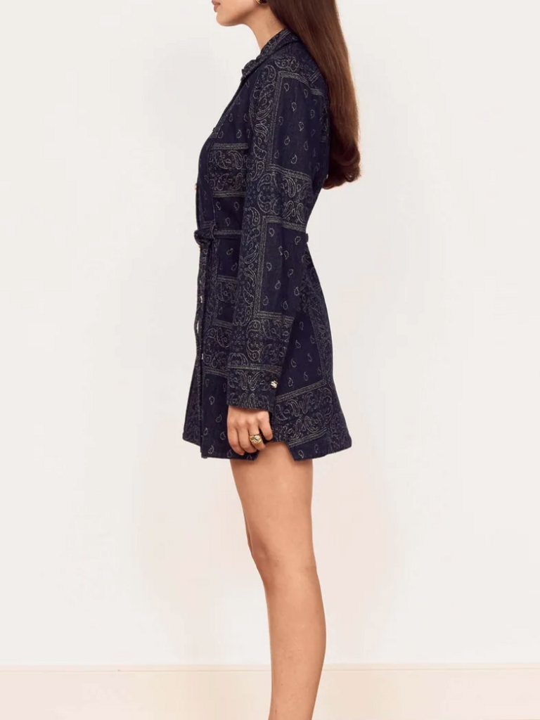 Mink Pink Dolly Denim Coat Dress
