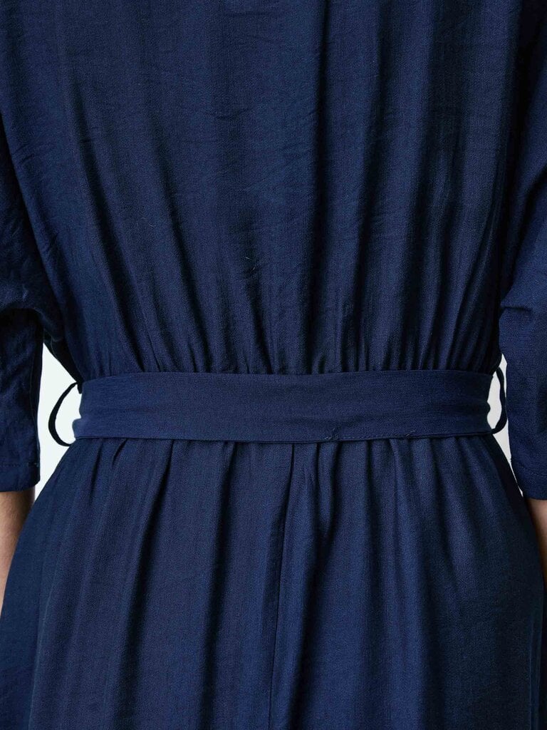 Grace & Mila Navy Faux Wrap Maxi