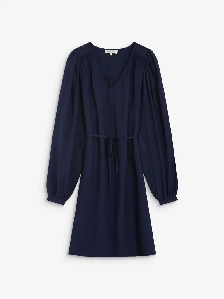 Grace & Mila Navy Simple Flow Dress
