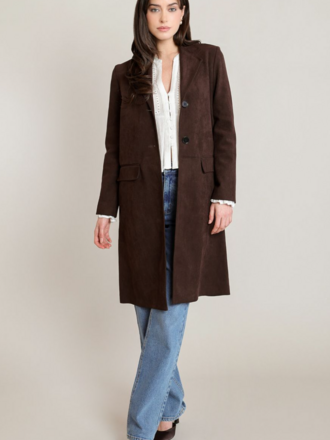 Black Tape Chocolate Trench Coat