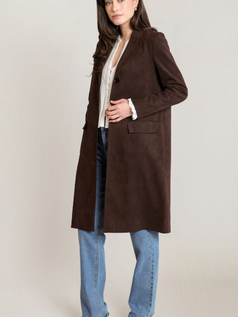 Black Tape Chocolate Trench Coat