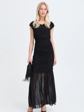 B. Young Sheer Bottom Mesh Midi