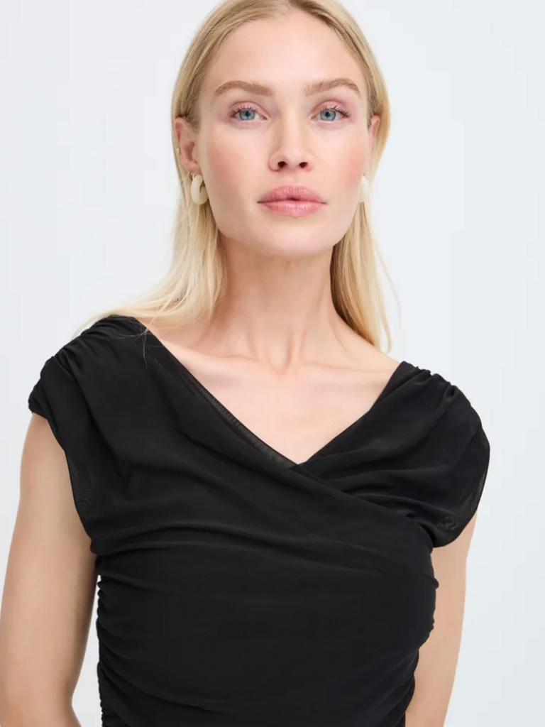 B. Young Sheer Bottom Mesh Midi