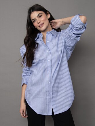 RD Style Blue Button Shirt