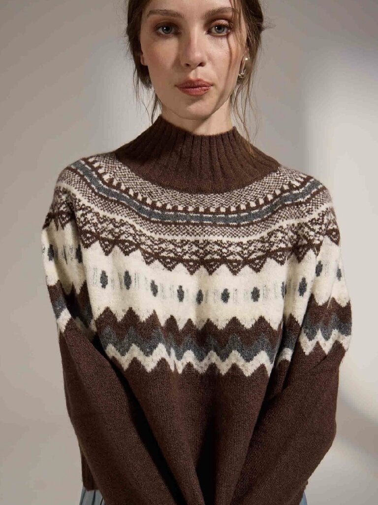 Deluc Brown Ski Knit