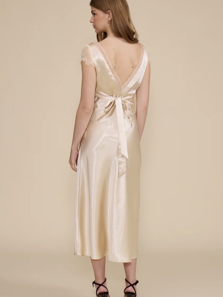 Lucy Paris Silky Ivory Midi