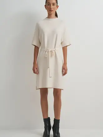 Astrid White Knitted Mini
