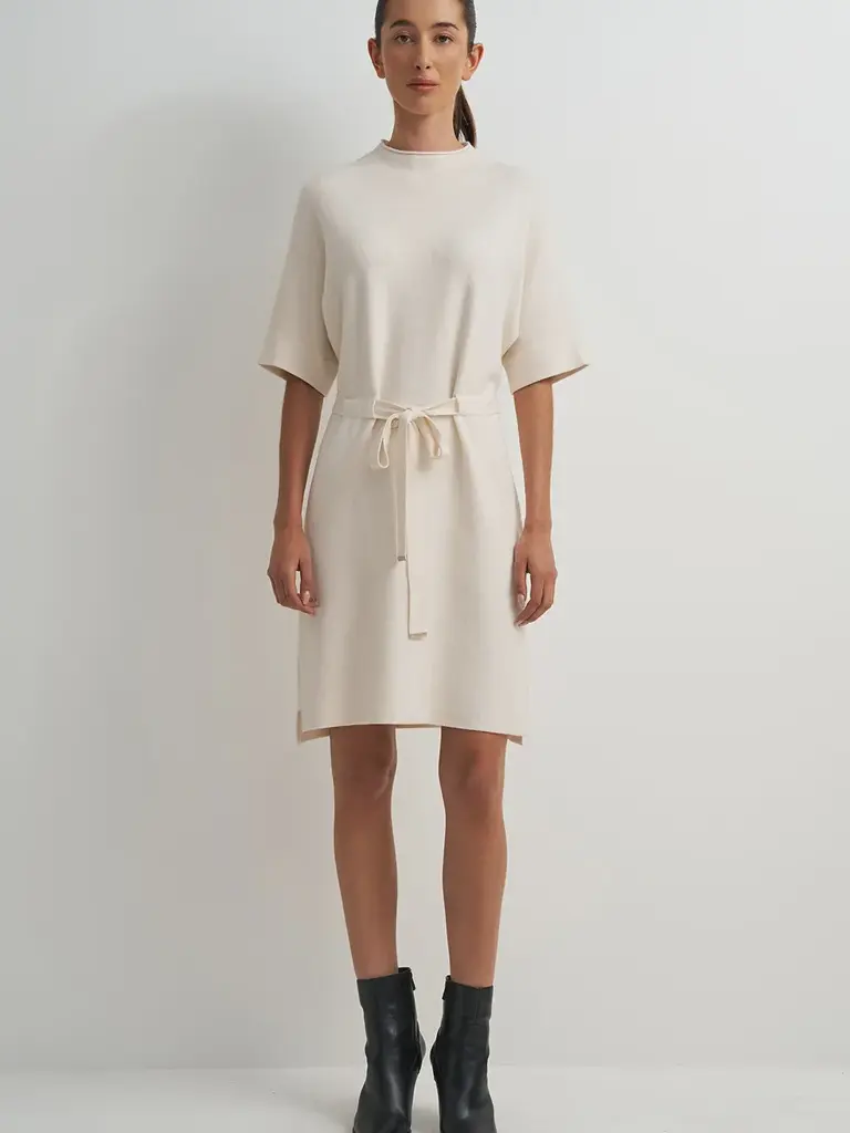 Astrid White Knitted Mini
