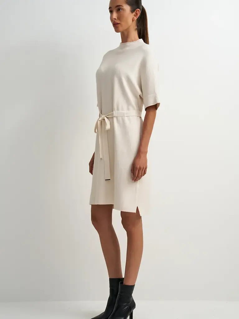 Astrid White Knitted Mini