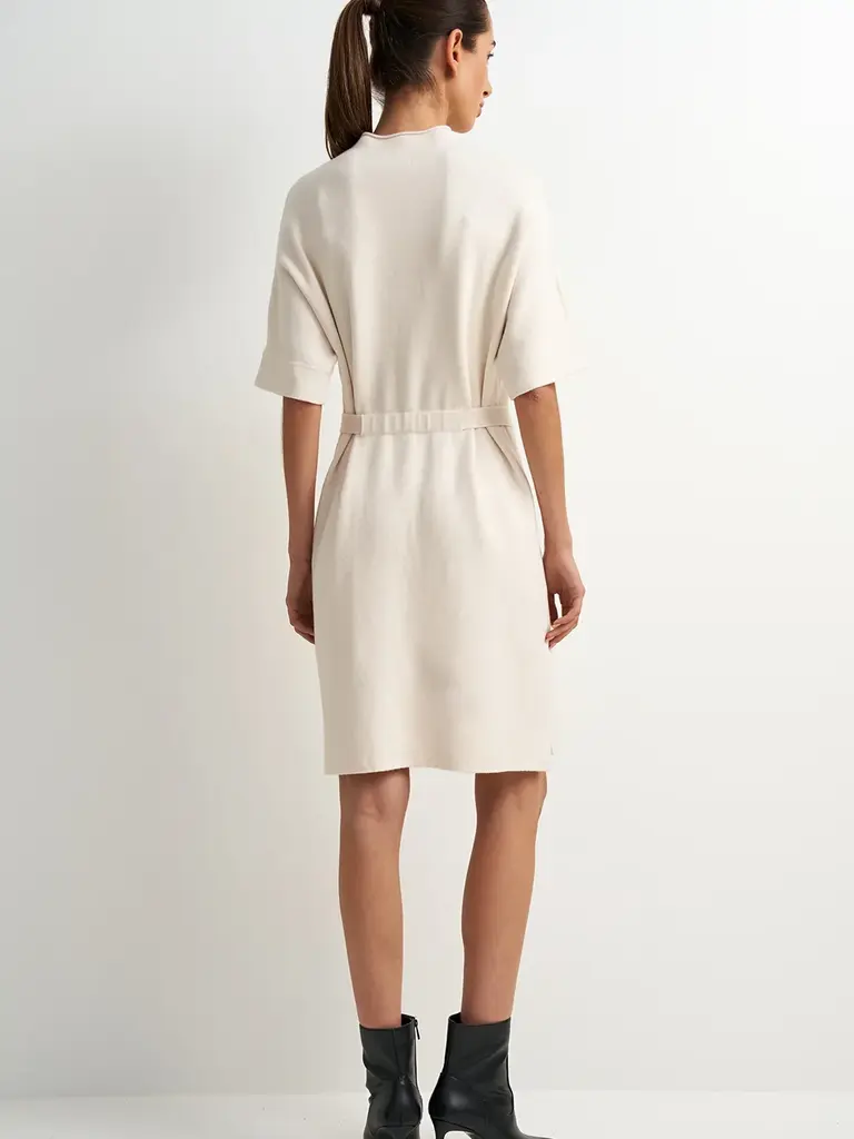 Astrid White Knitted Mini