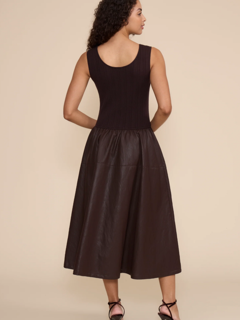 Lucy Paris Brown Mixed Midi