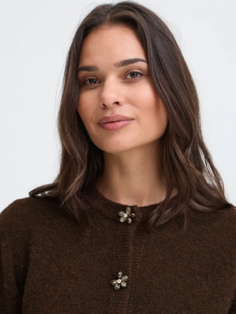 B. Young Floral Button Cardi