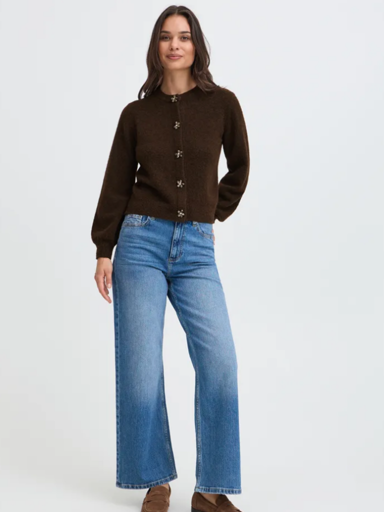 B. Young Floral Button Cardi