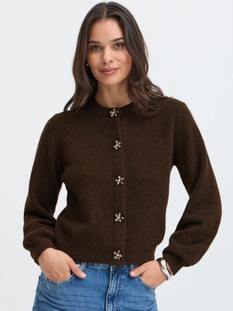 B. Young Floral Button Cardi