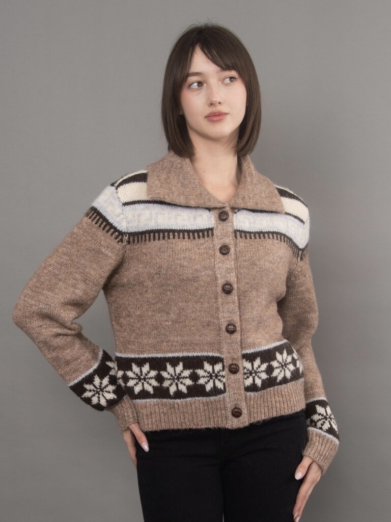 RD Style Brown Snowflake Cardi