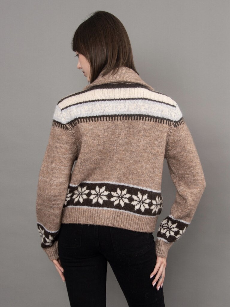 RD Style Brown Snowflake Cardi