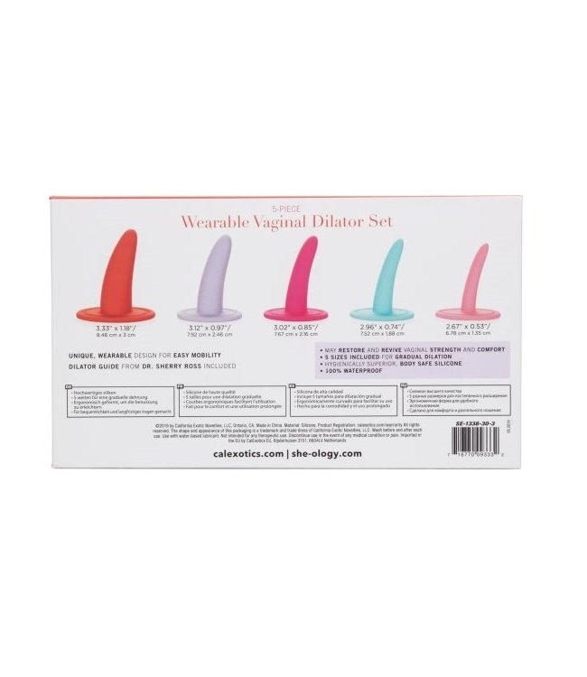 CalExotics She-Ology 5 Pc Wearable Vaginal Dialator Set
