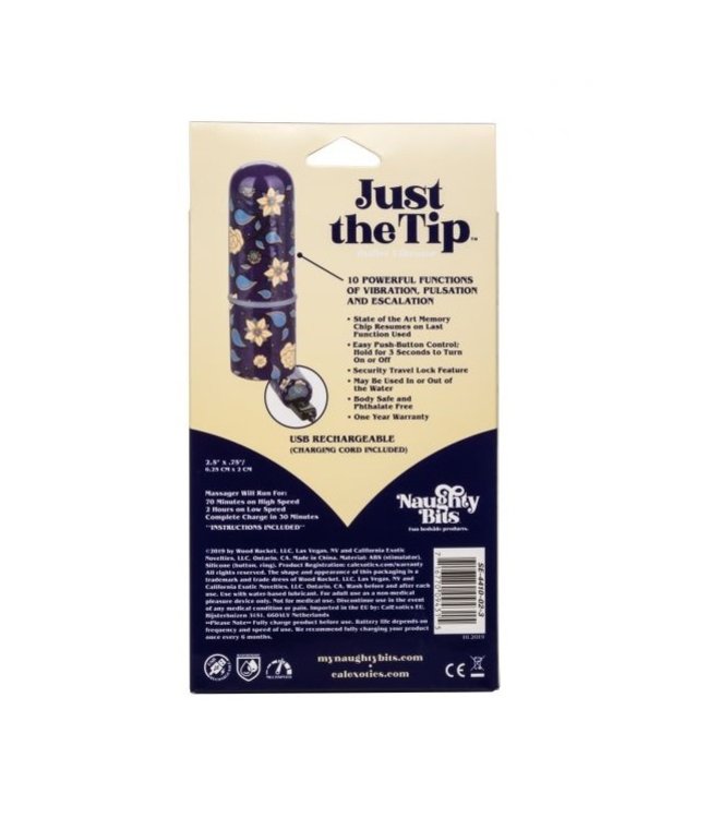 CalExotics Naughty Bits Just The Tip Bullet Vibrator