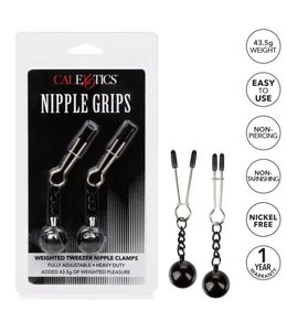 CalExotics Nipple Grips Weighted Tweezer Nipple Clamps