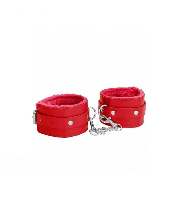 Shots America Ouch! Plush Leather Ankle Cuffs