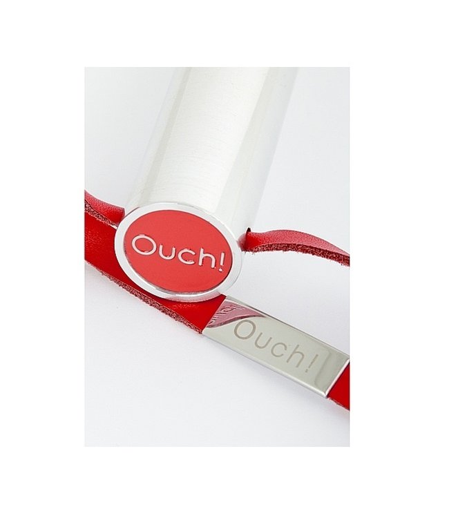 Shots America Ouch! Leather Circle Tipped Crop