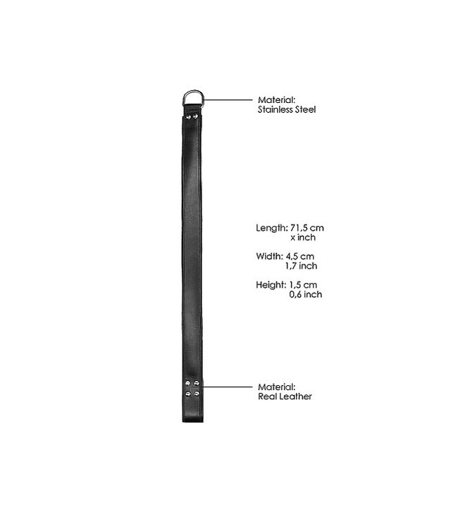 Shots America Pain Suspension Cuffs Saddle Leather Hands & Feet - Black