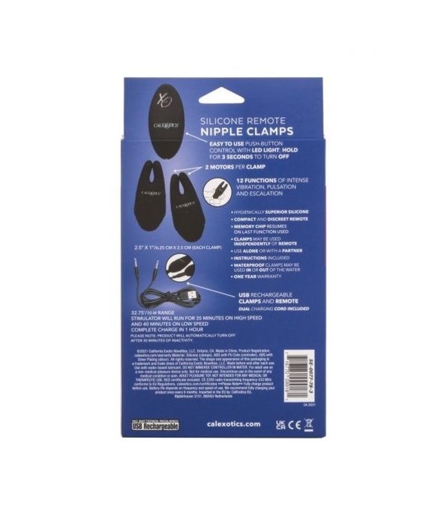 CalExotics Silicone Remote Nipple Clamps