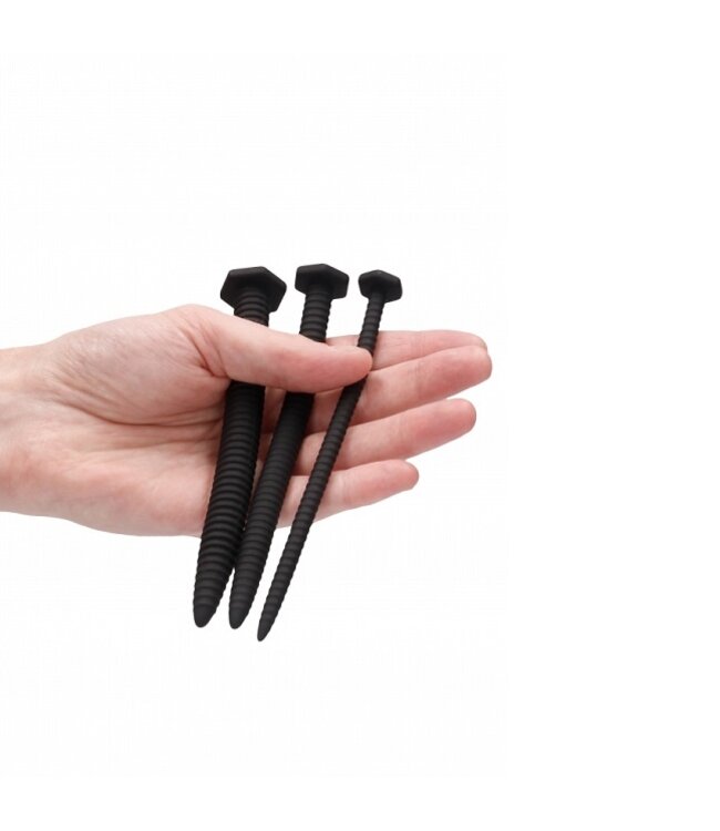 Shots America Ouch! Silicone Screw Plug Sounding Set