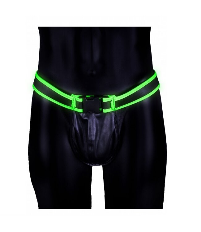 Shots America Ouch! Glow in the Dark Buckle Jock Strap