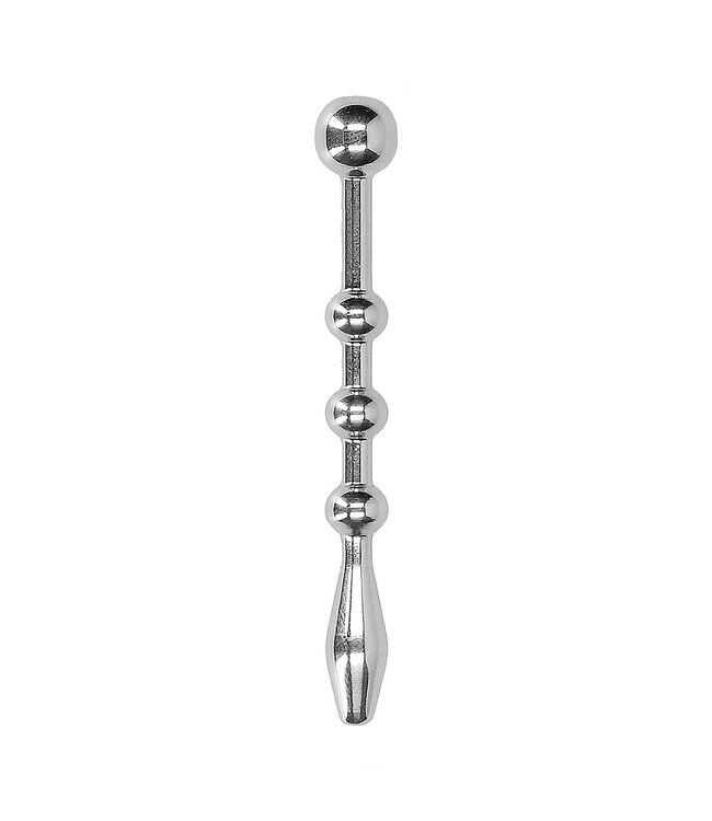 Shots America Ouch! Urethral Sounding Stainless Steel Beaded Plug 6mm