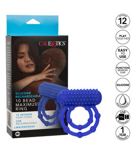 CalExotics Silicone Rechargeable 10 Bead Maximus® Ring