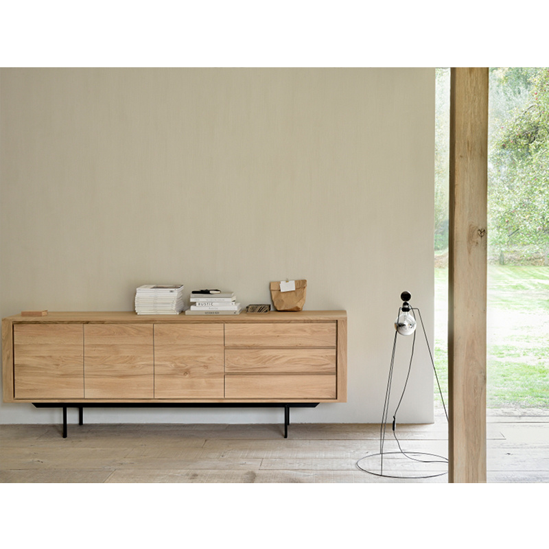 Ethnicraft Oak Shadow Sideboard with legs - Prevalent Projects