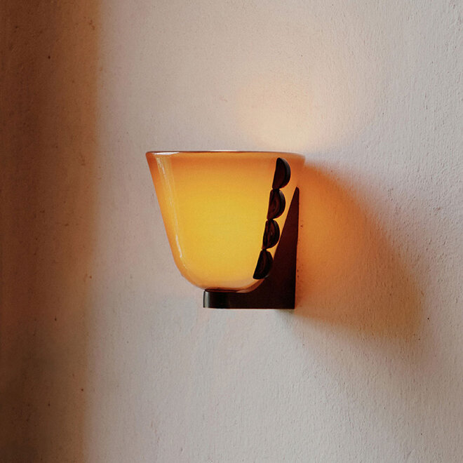 Brass Calla Sconce Small