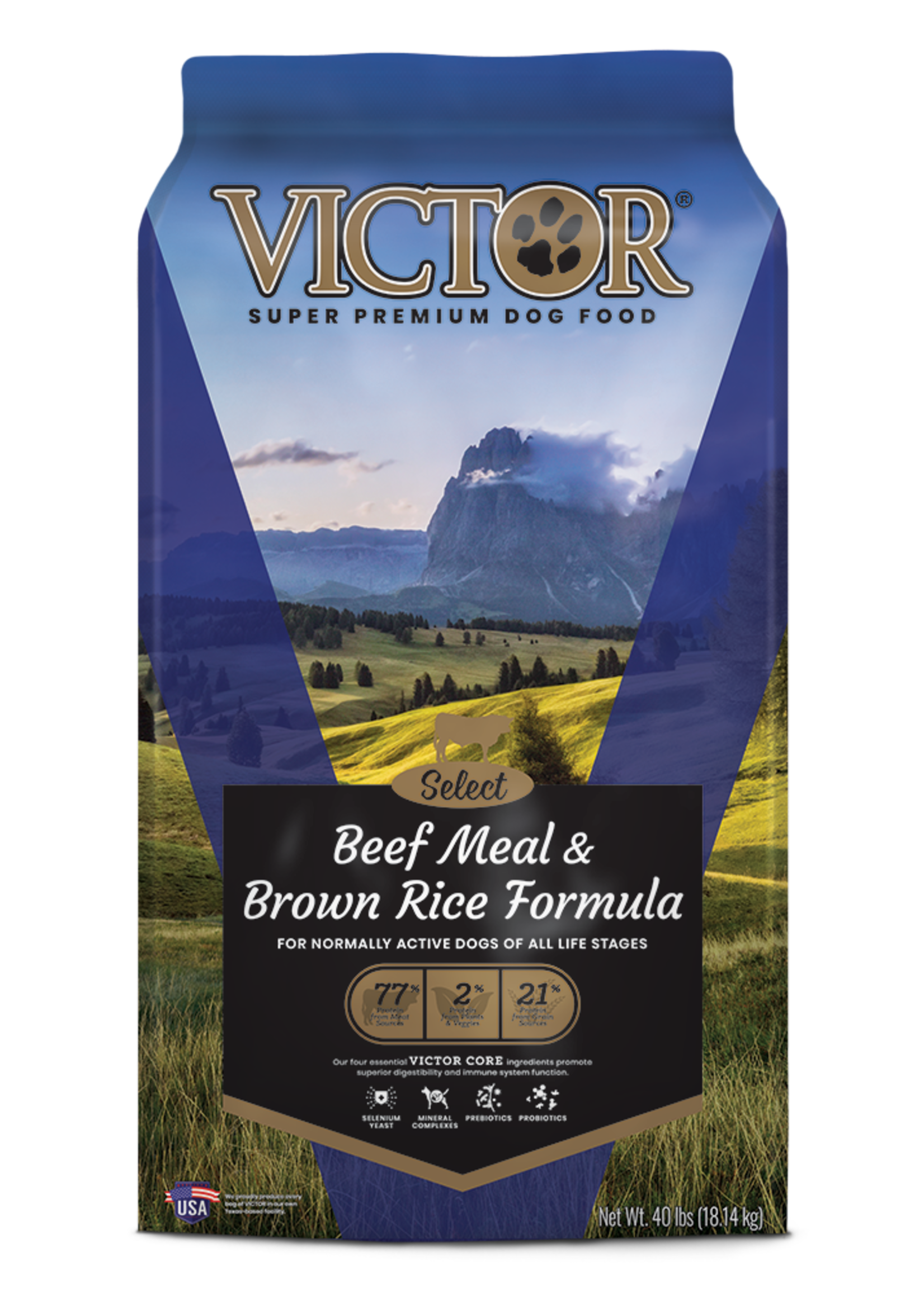 victor beef and rice large breed