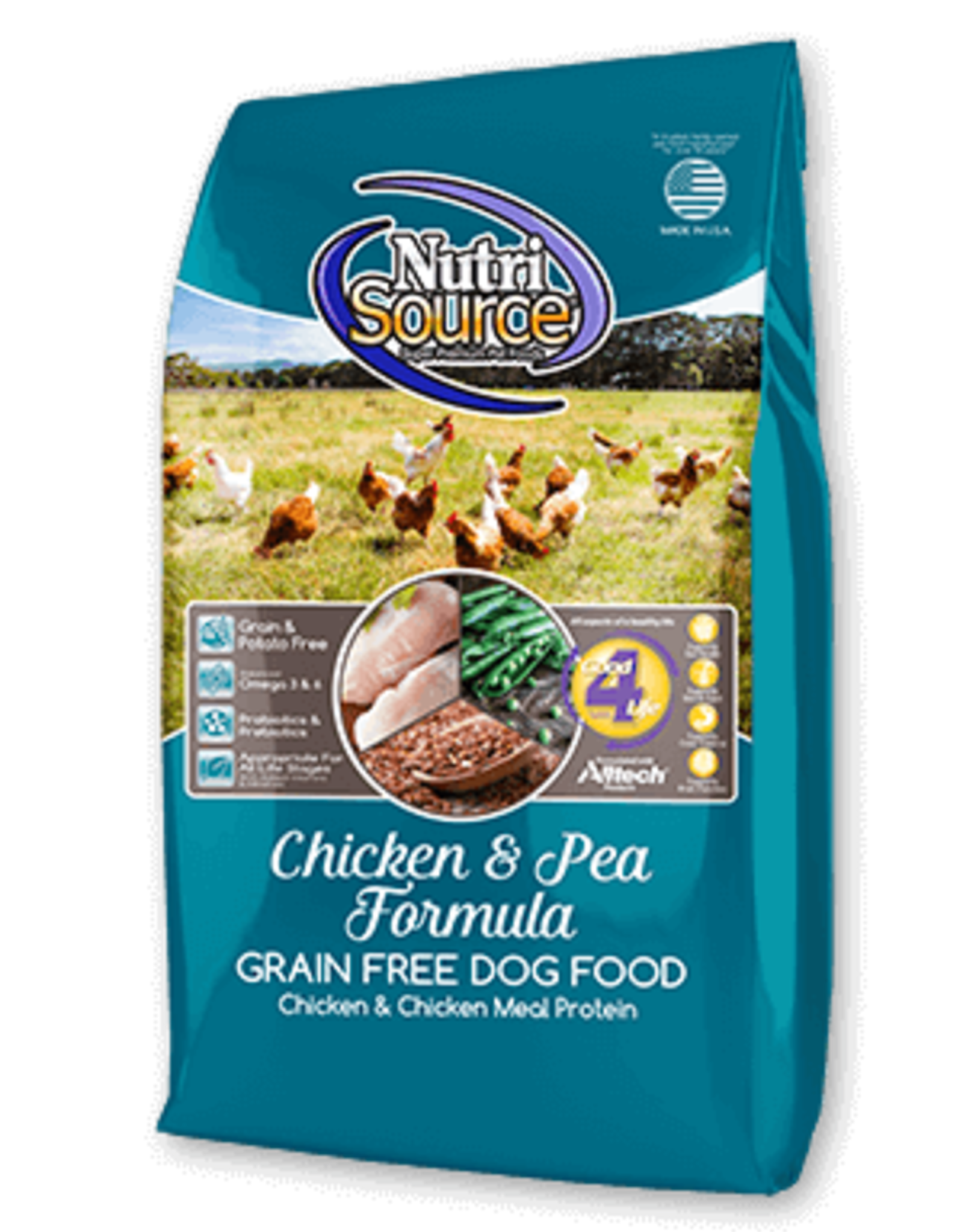 Nutrisource GF Dog Food Chicken & Pea - Pawtopia: Your Pet's Nutritionist