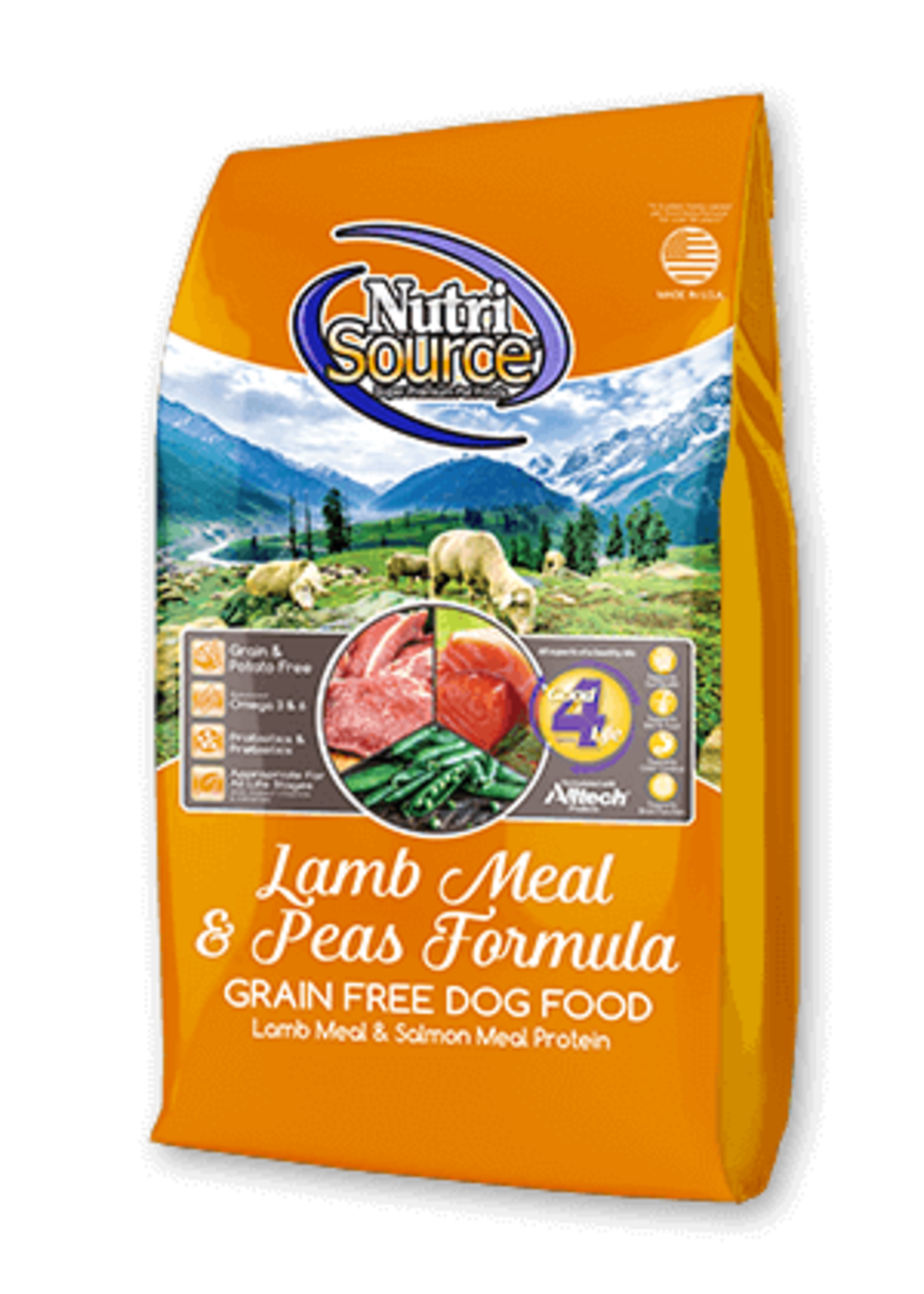 Nutrisource GF Dog Food Lamb Meal & Pea