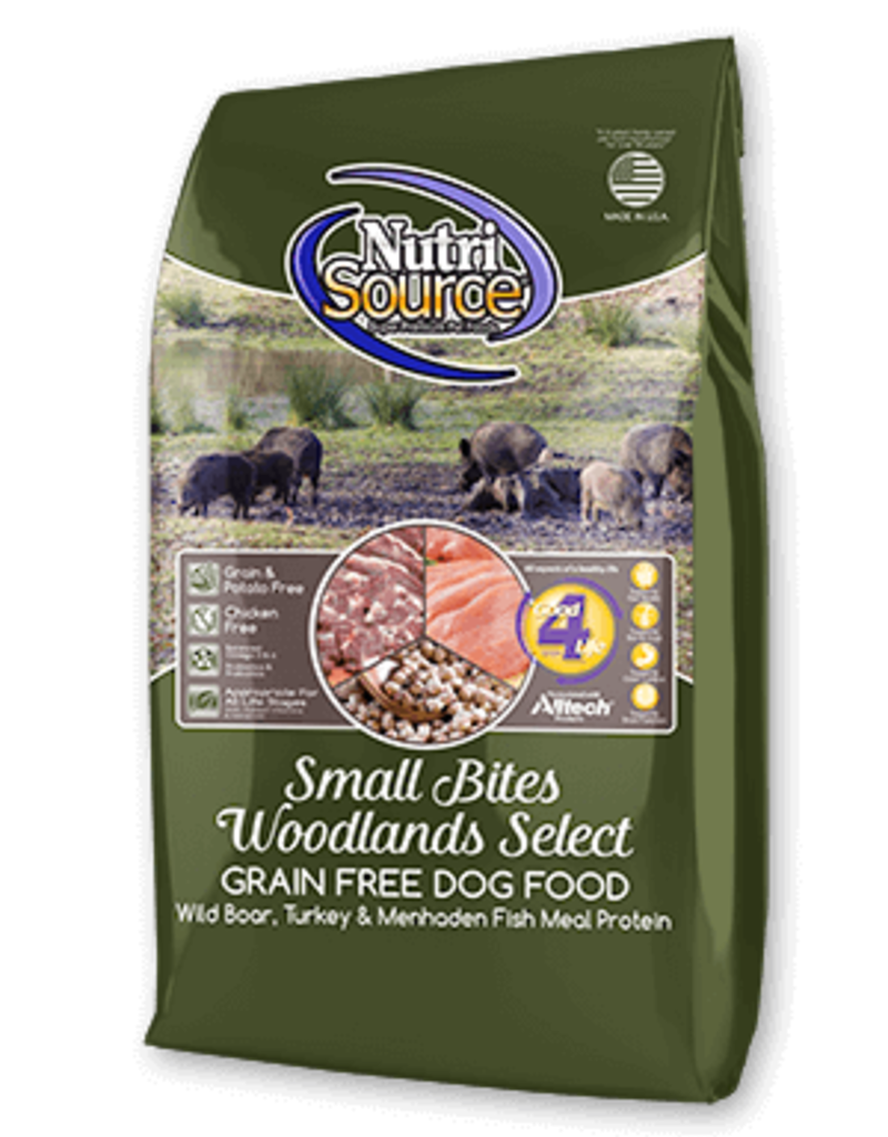 Nutrisource GF Dog Food Small Bites Woodland Select - Pawtopia: Your