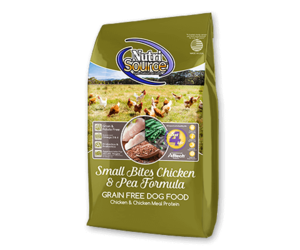 Nutrisource small bites chicken and pea hotsell