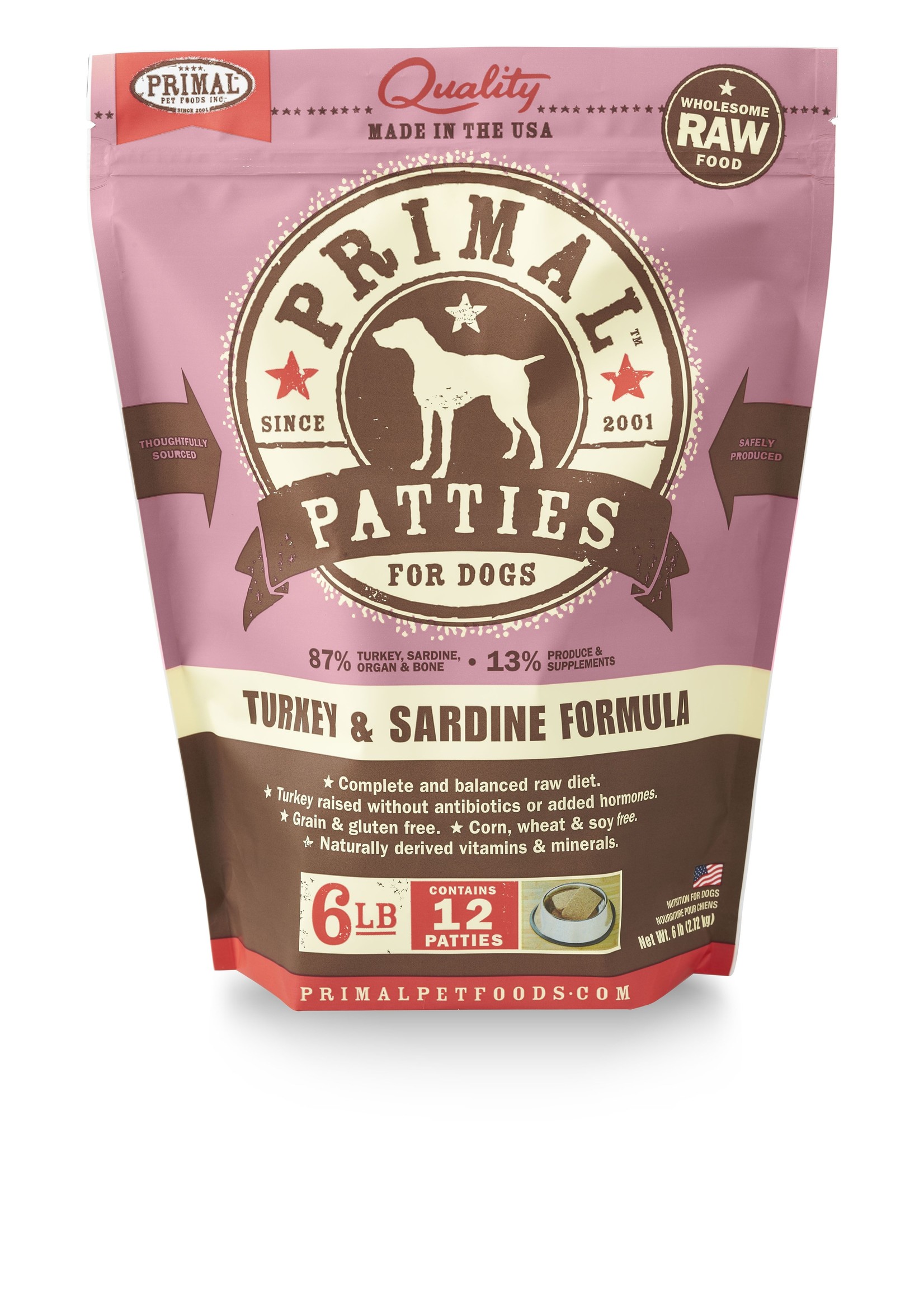 Primal Raw Frozen Canine Patties - Pawtopia: Your Pet's Nutritionist 