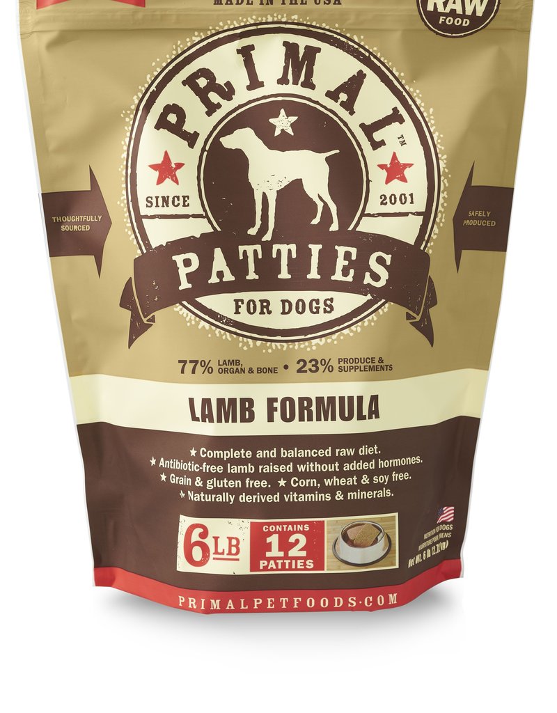Primal Raw Frozen Canine Patties Pawtopia Your Pet's Nutritionist