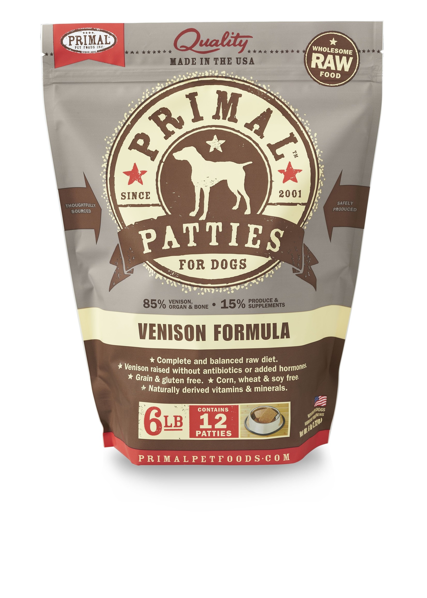 Primal Raw Frozen Canine Patties