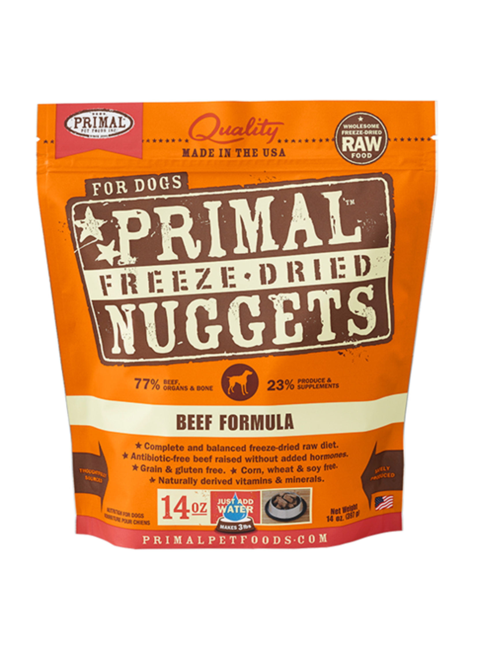 Primal Freeze Dried Raw Dog Food Beef Formula