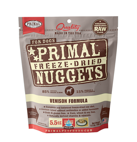 Primal Freeze Dried Raw Dog Food Venison Formula Pawtopia Your Pet's