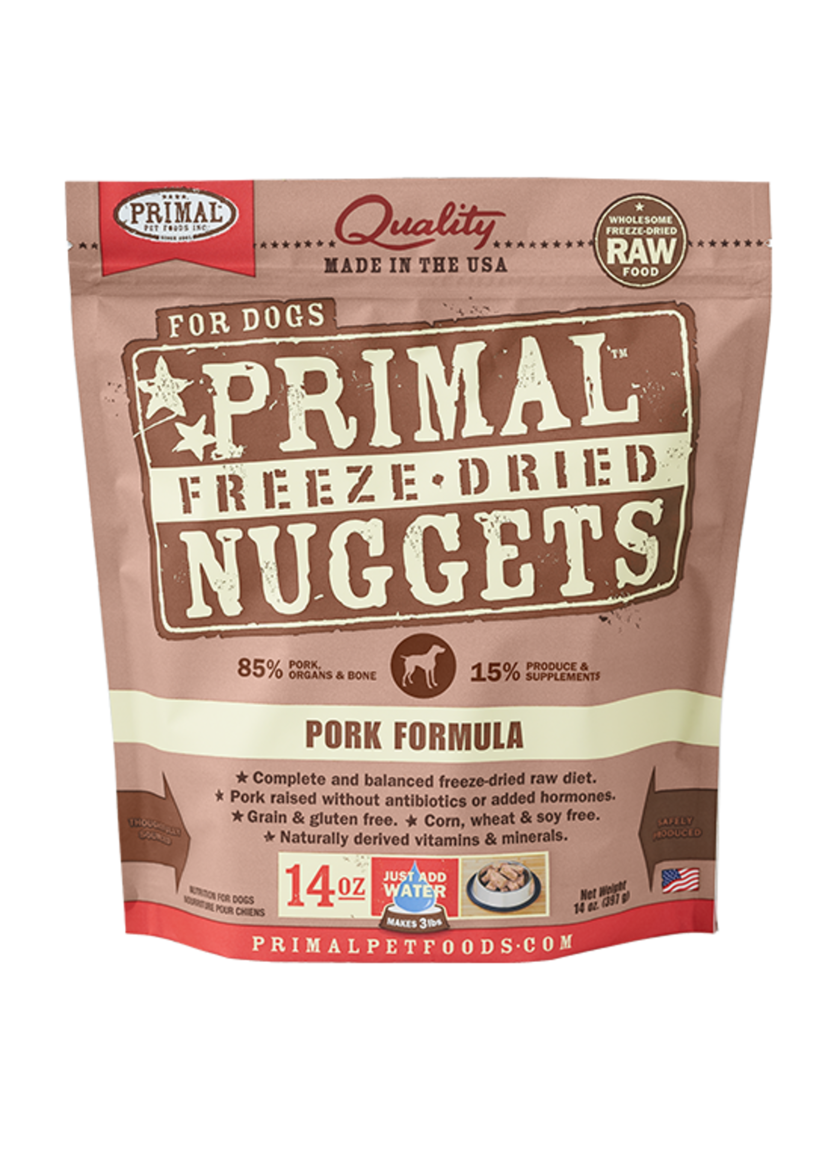 Primal Pet Foods Primal Freeze Dried Raw Dog Food Pork Formula