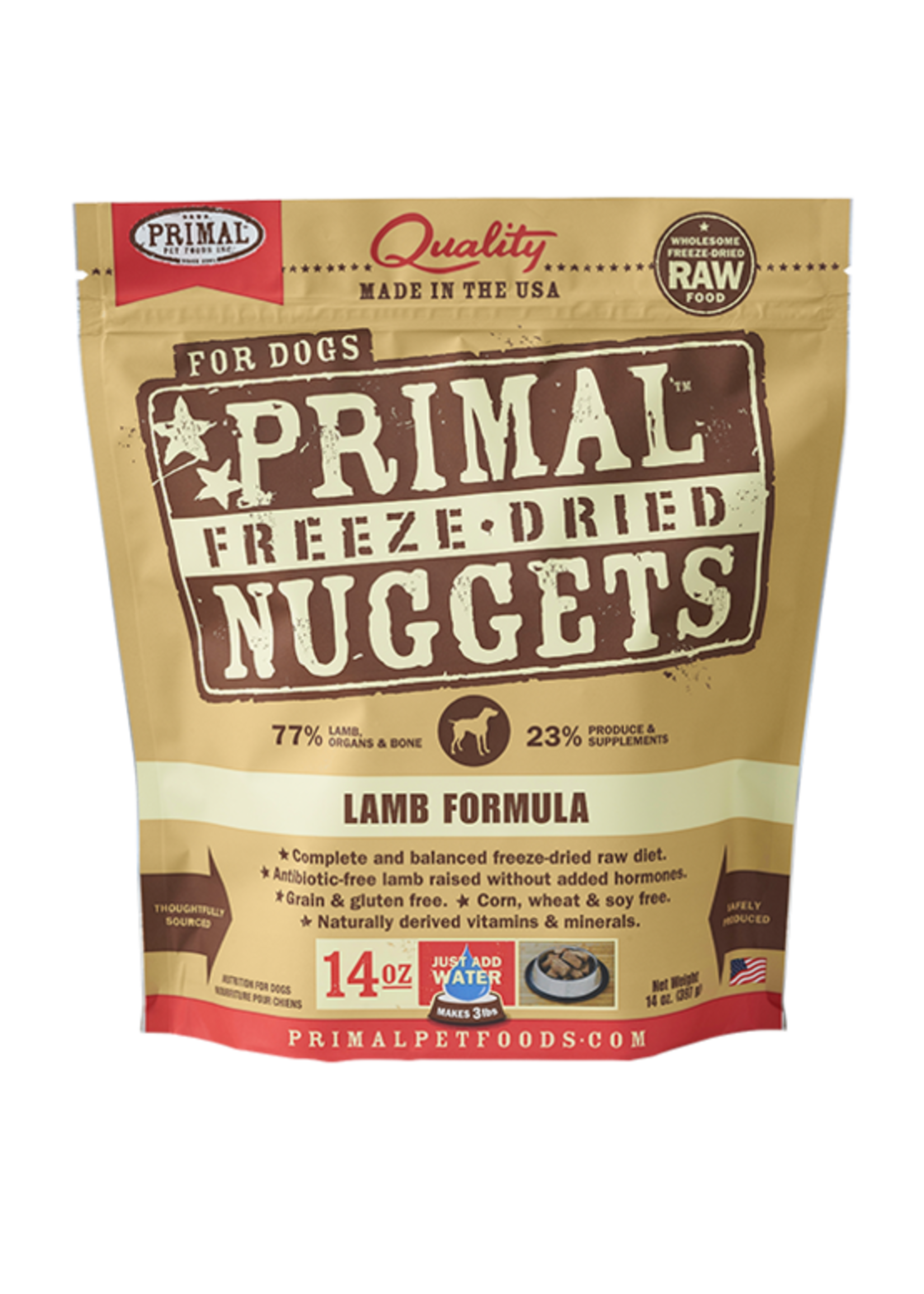 Primal Pet Foods Primal Freeze Dried Raw Dog Food Lamb Formula